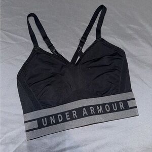 Under Armour Black Strappy Back Sports Bra / Bralette Size Large